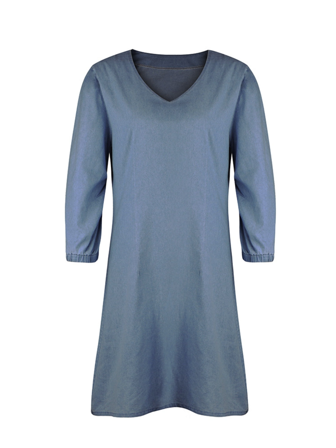 Full Size V-Neck Half Sleeve Dress – Effortless Elegance for Every Day