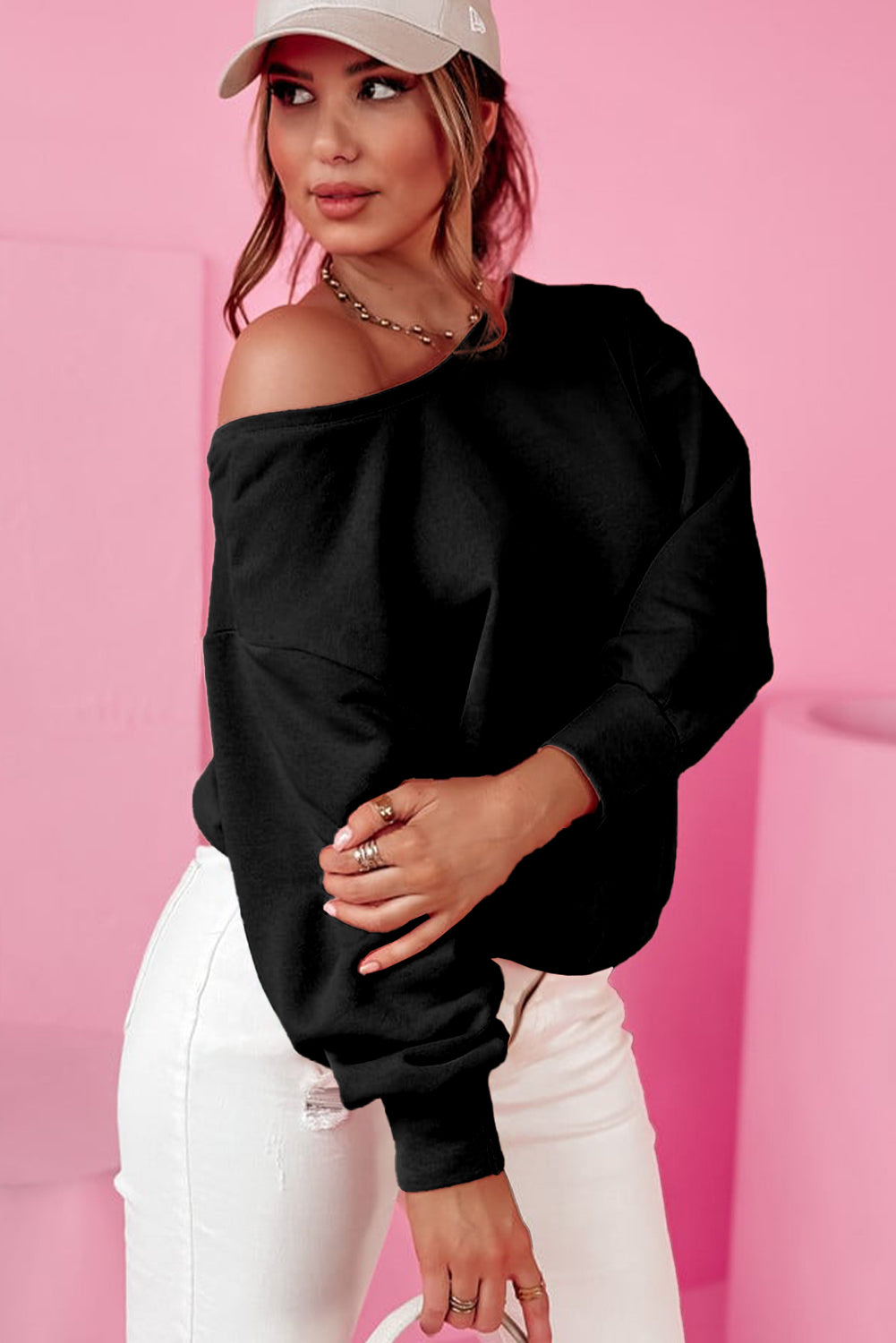 Trendy Touch Bow Detail Sweatshirt