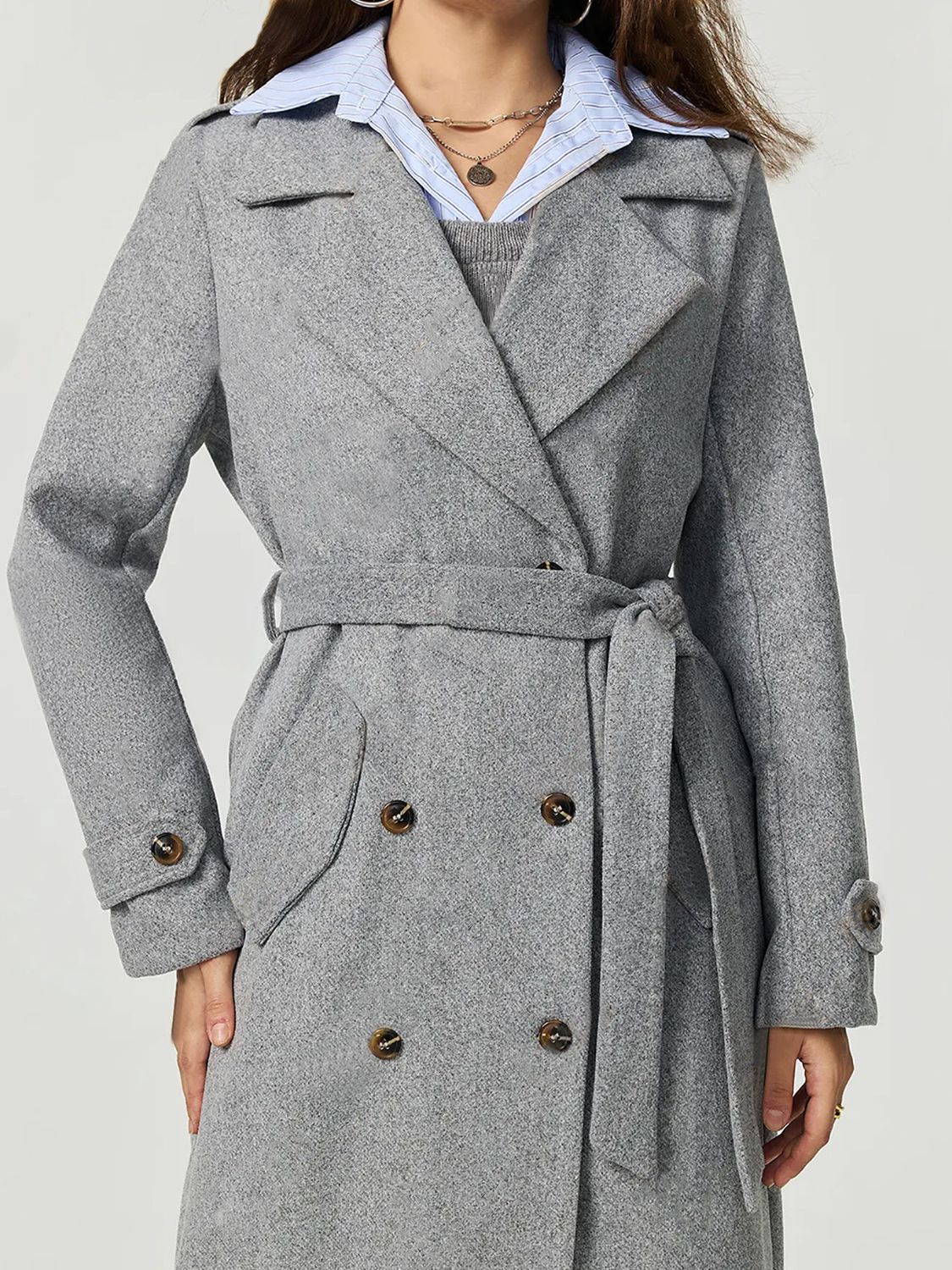 Sophisticated Charm Buttoned Coat