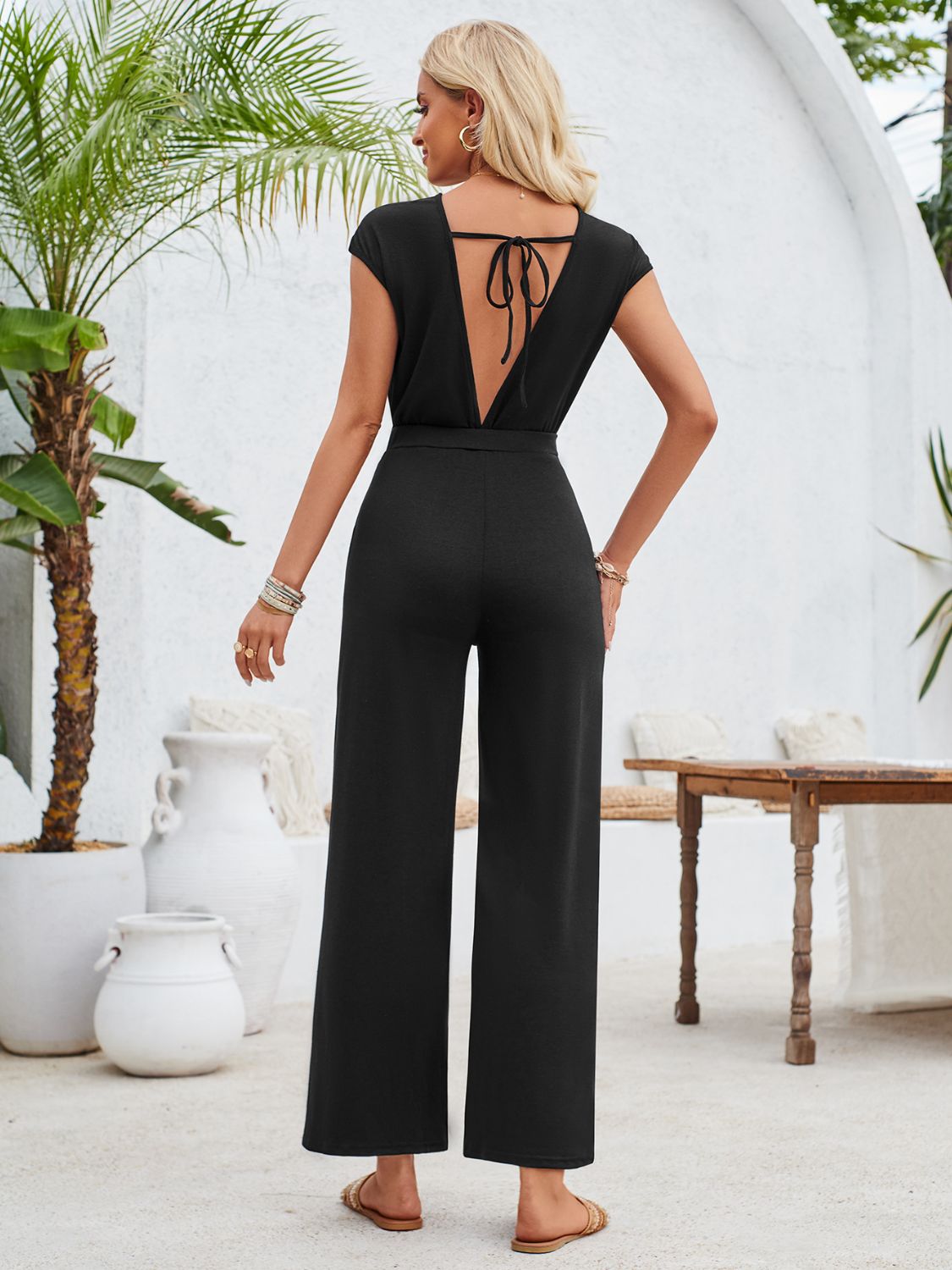 Modern Twist Round Neck Jumpsuit