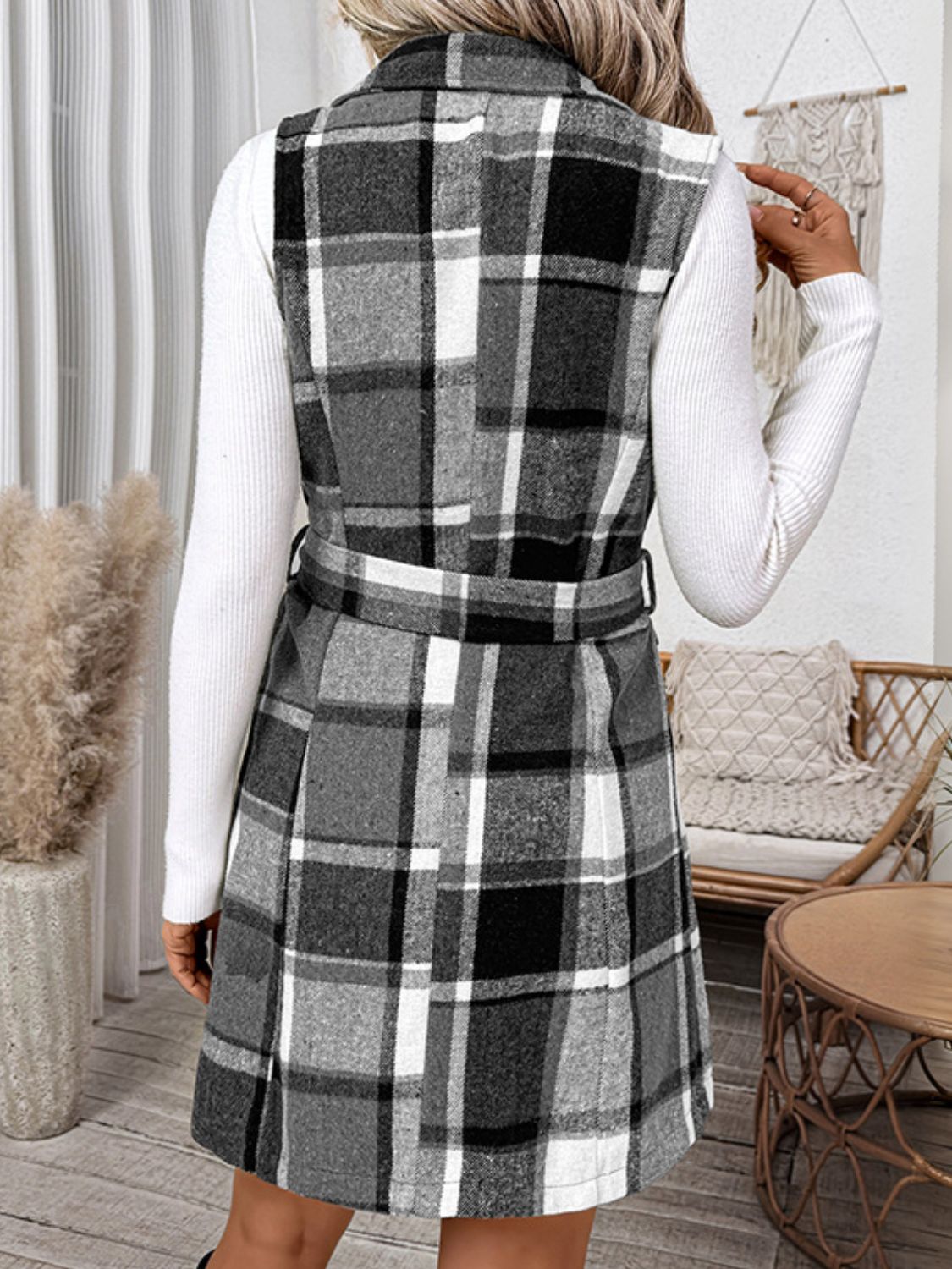 Timeless Tartan Vest Coat