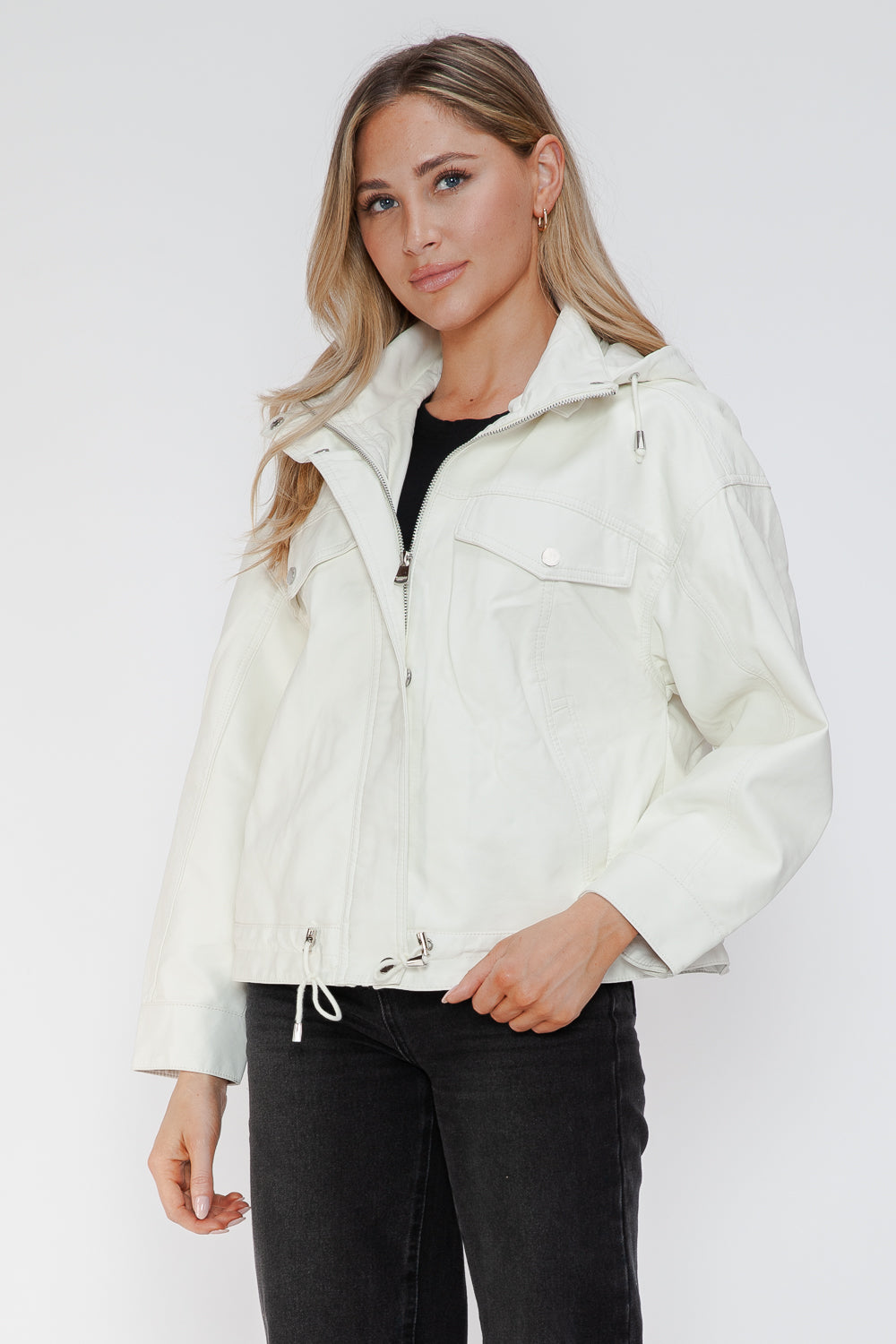 Sleek Rebel PU Zip-Up