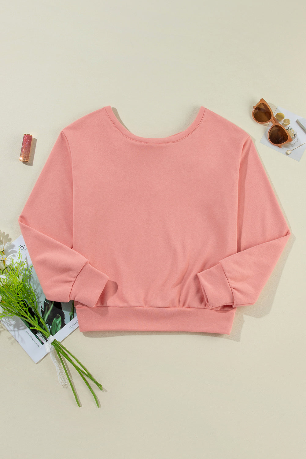 Trendy Touch Bow Detail Sweatshirt