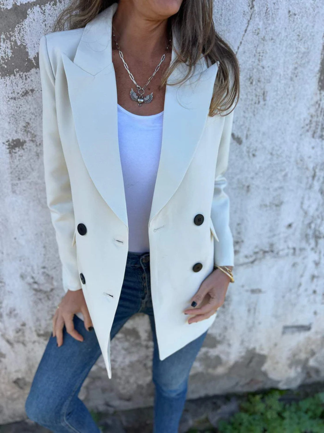 Polished Grace Collared Blazer