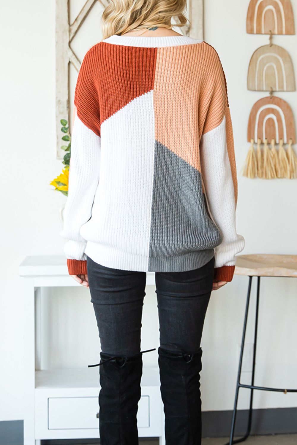 Effortless Charm Color Block Knit