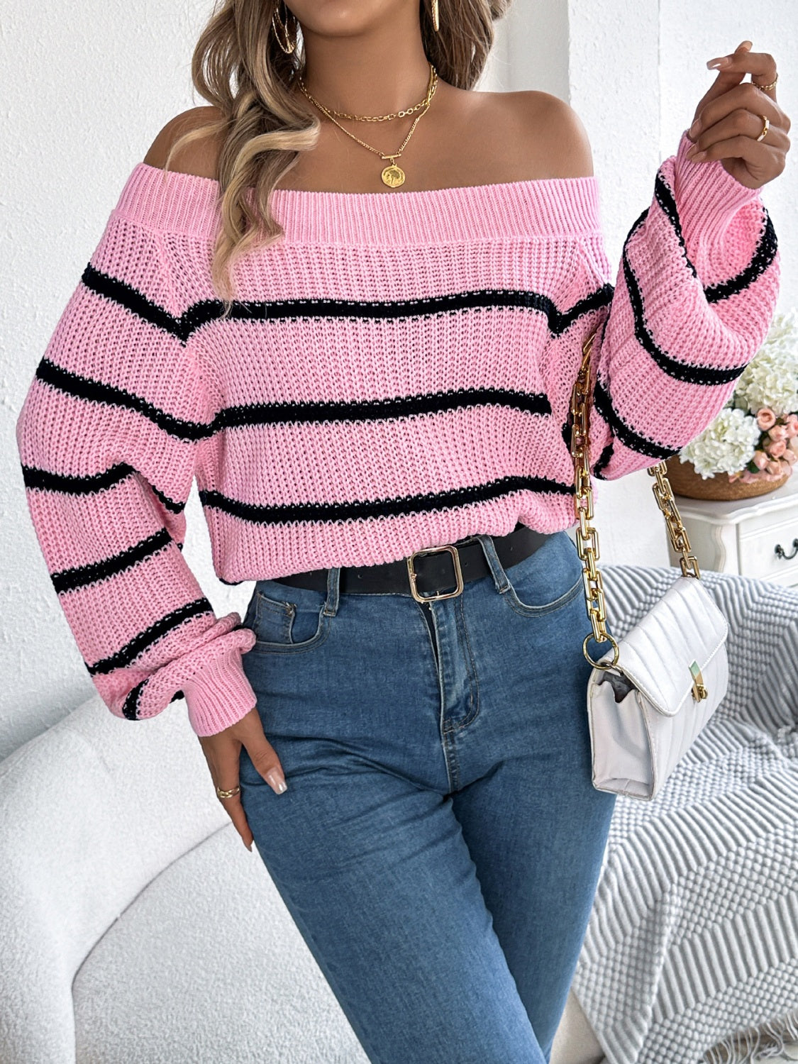 Casual Charm Striped Sweater