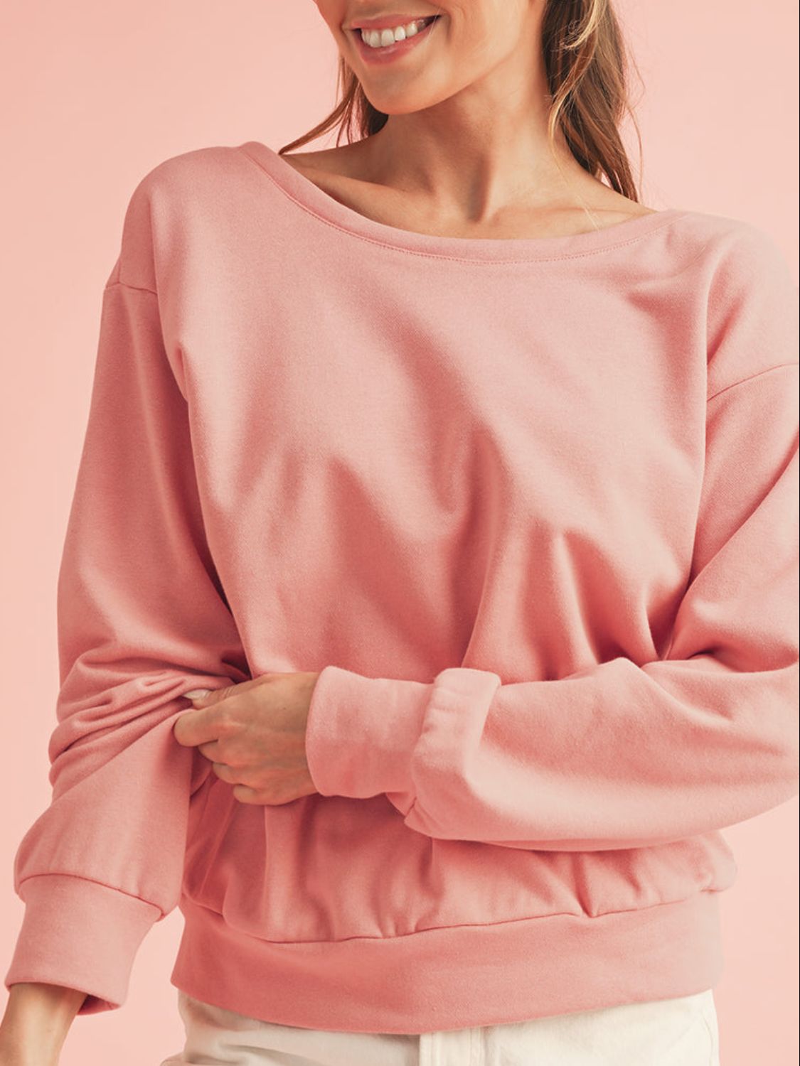 Trendy Touch Bow Detail Sweatshirt