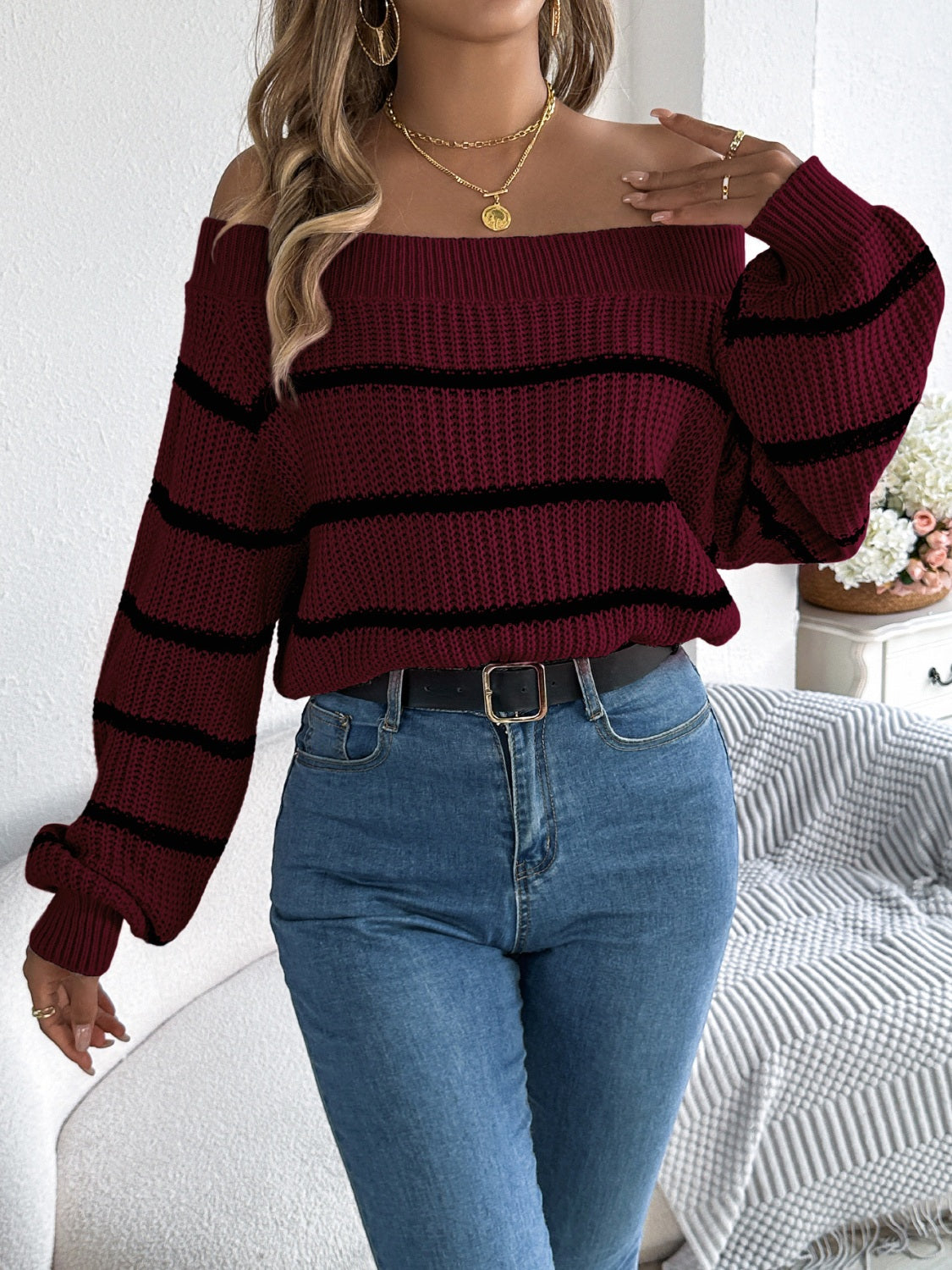 Casual Charm Striped Sweater