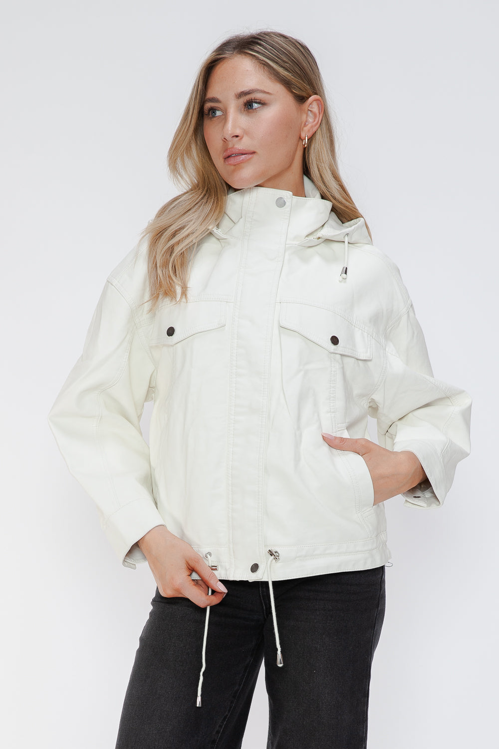 Sleek Rebel PU Zip-Up