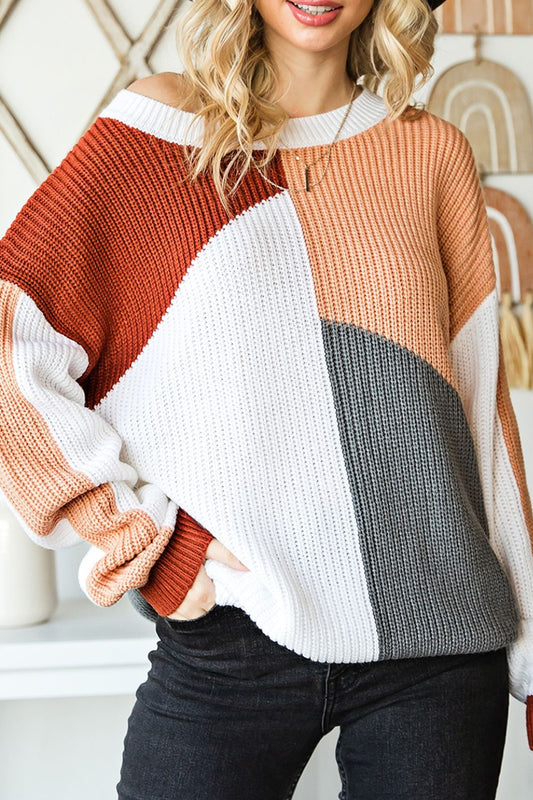 Effortless Charm Color Block Knit