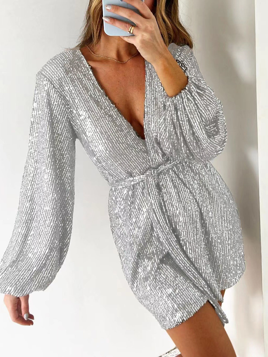 Shimmer Chic Sequin Romper