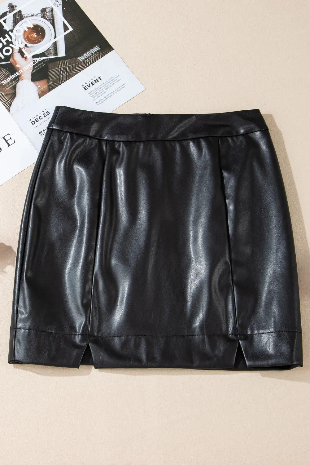 PU Leather Mini Skirt – Edgy & Essential Wardrobe Staple