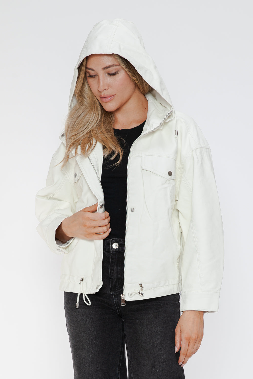 Sleek Rebel PU Zip-Up