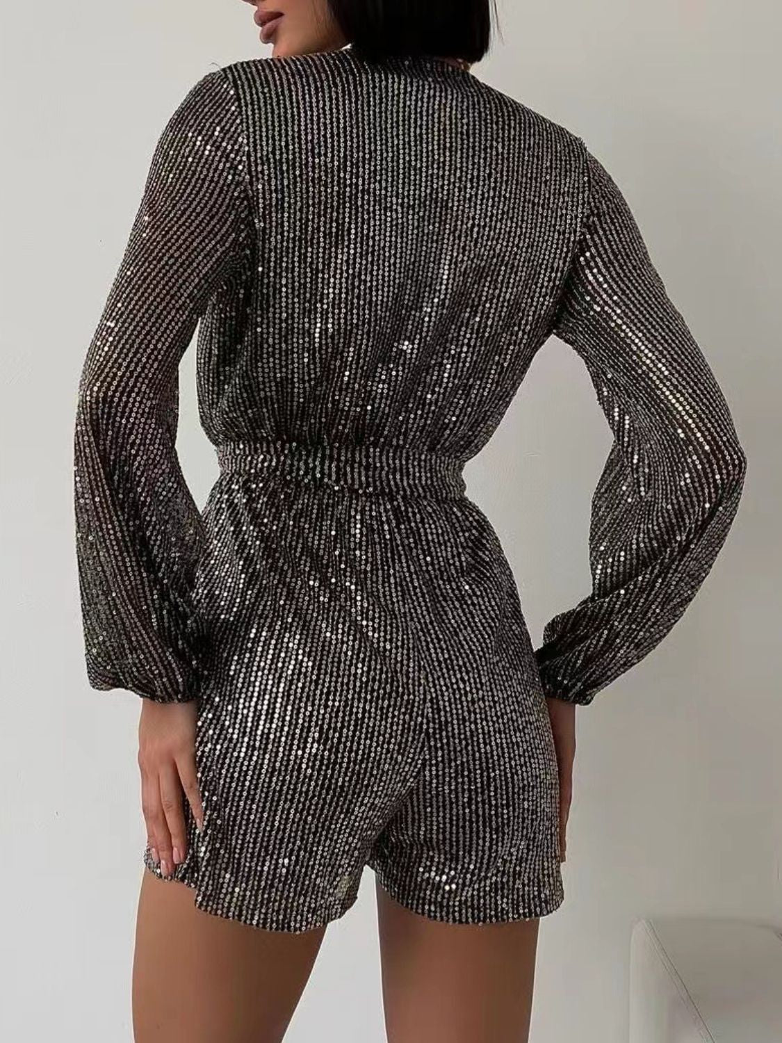 Shimmer Chic Sequin Romper