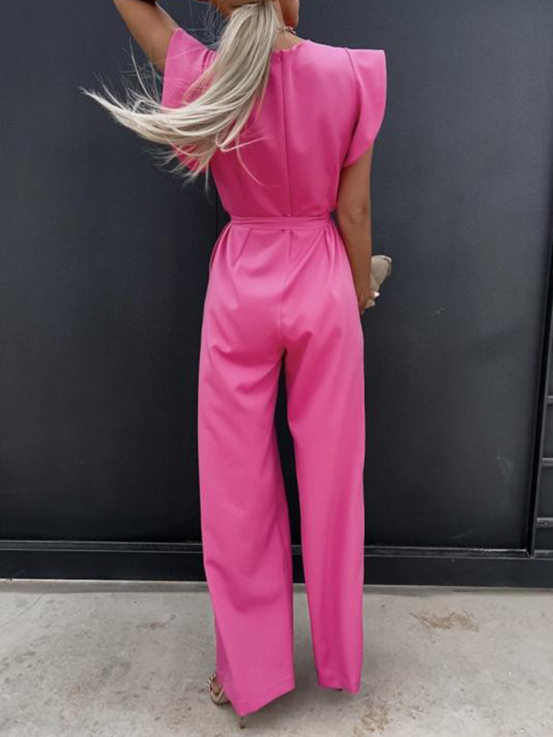 Sophisticated Ease Cap Sleeve Jumpsuit