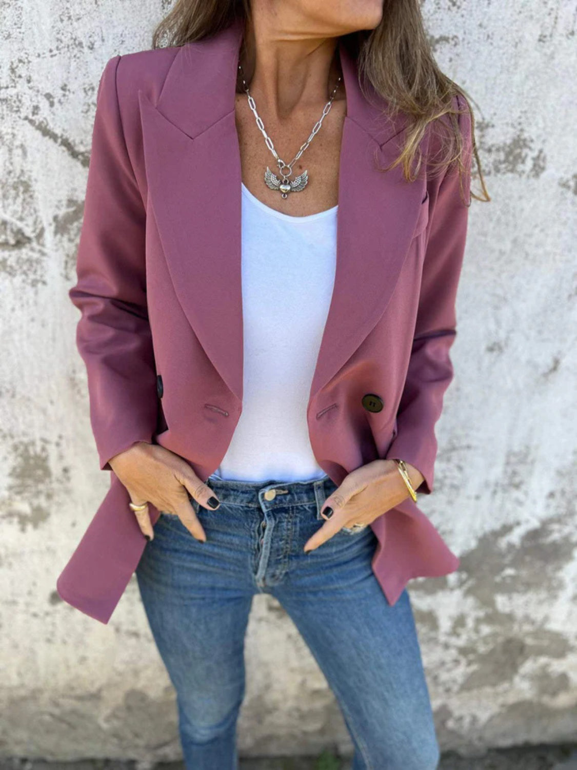 Polished Grace Collared Blazer