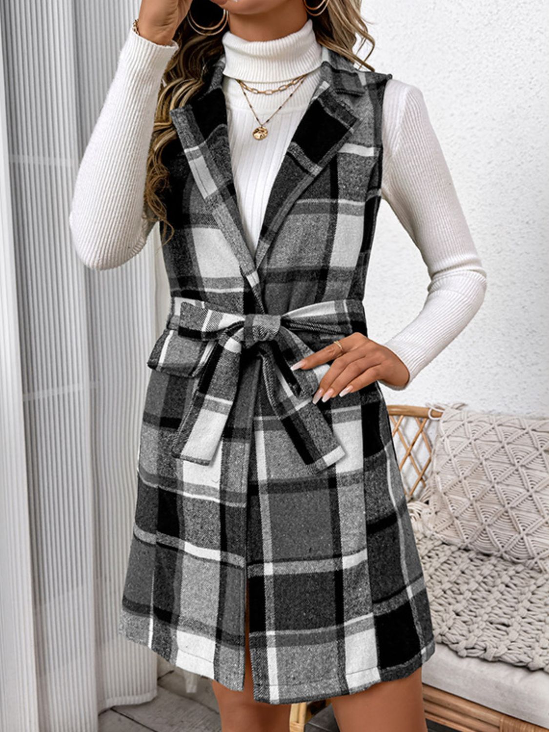 Timeless Tartan Vest Coat