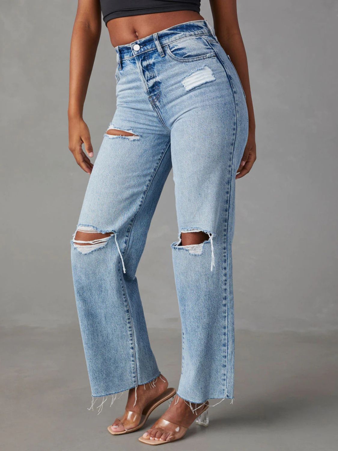 Edgy Essentials Distressed Denim