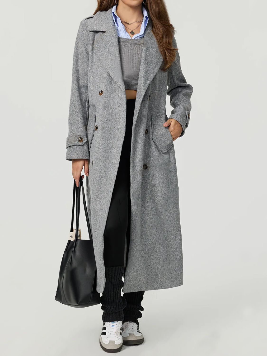 Sophisticated Charm Buttoned Coat