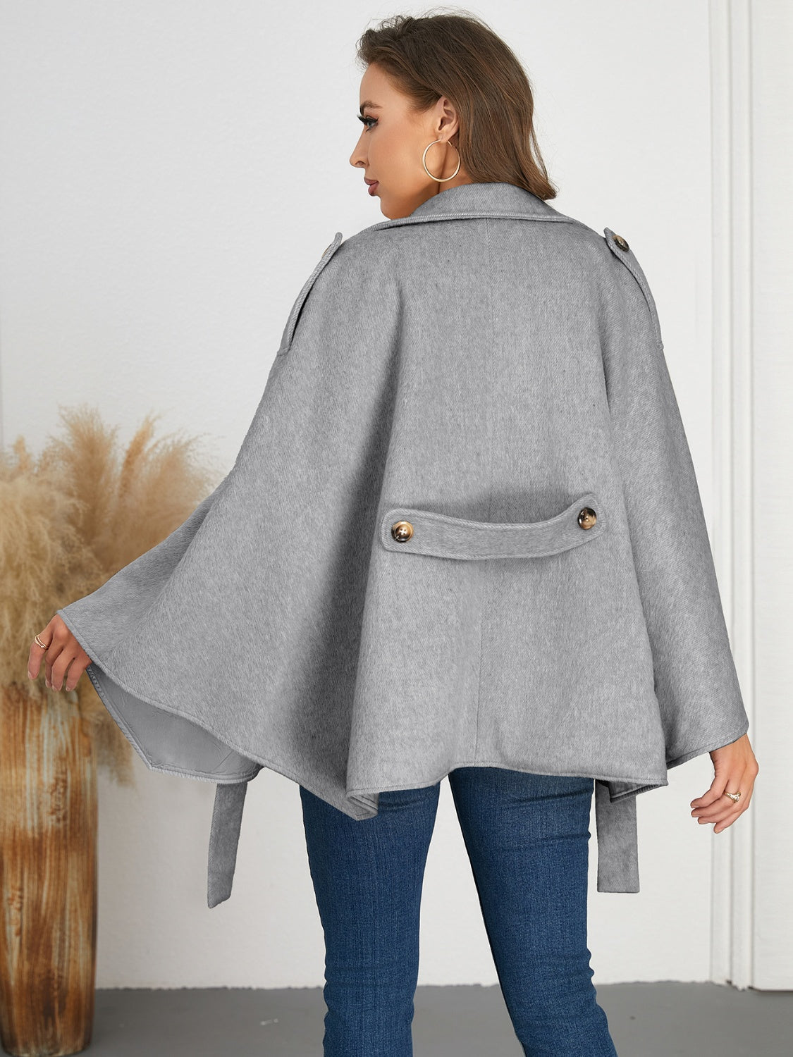 Refined Elegance Poncho Jacket