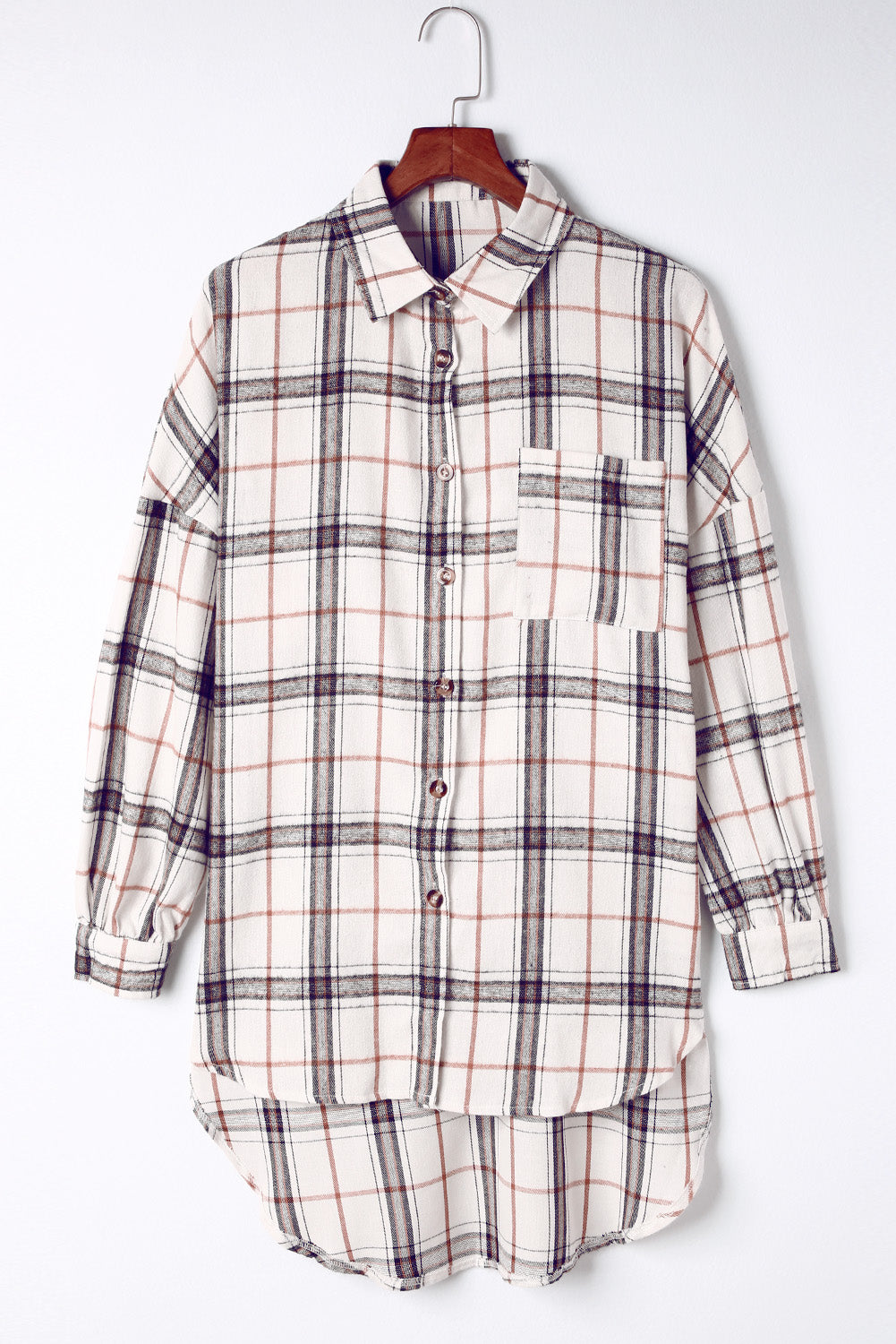 Cozy Charm Plaid Button-Up Shacket