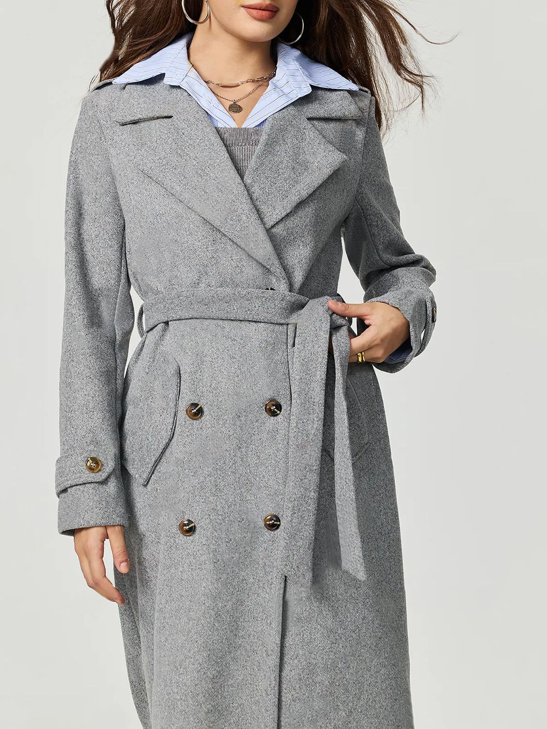 Sophisticated Charm Buttoned Coat