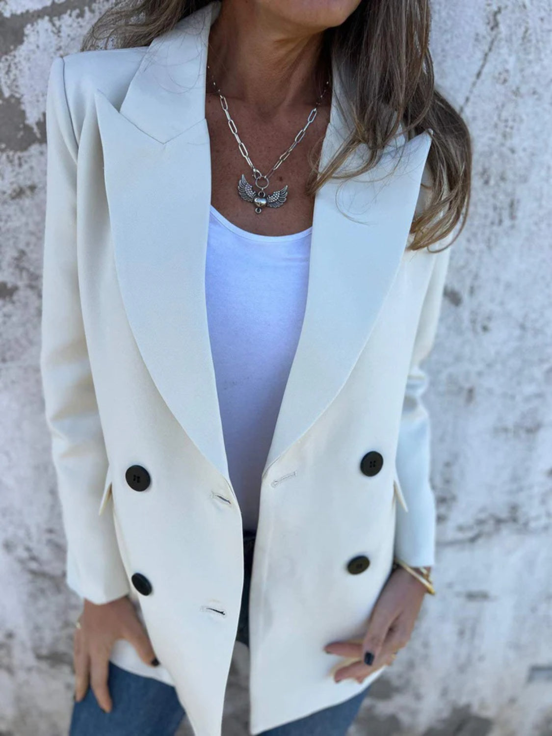 Polished Grace Collared Blazer