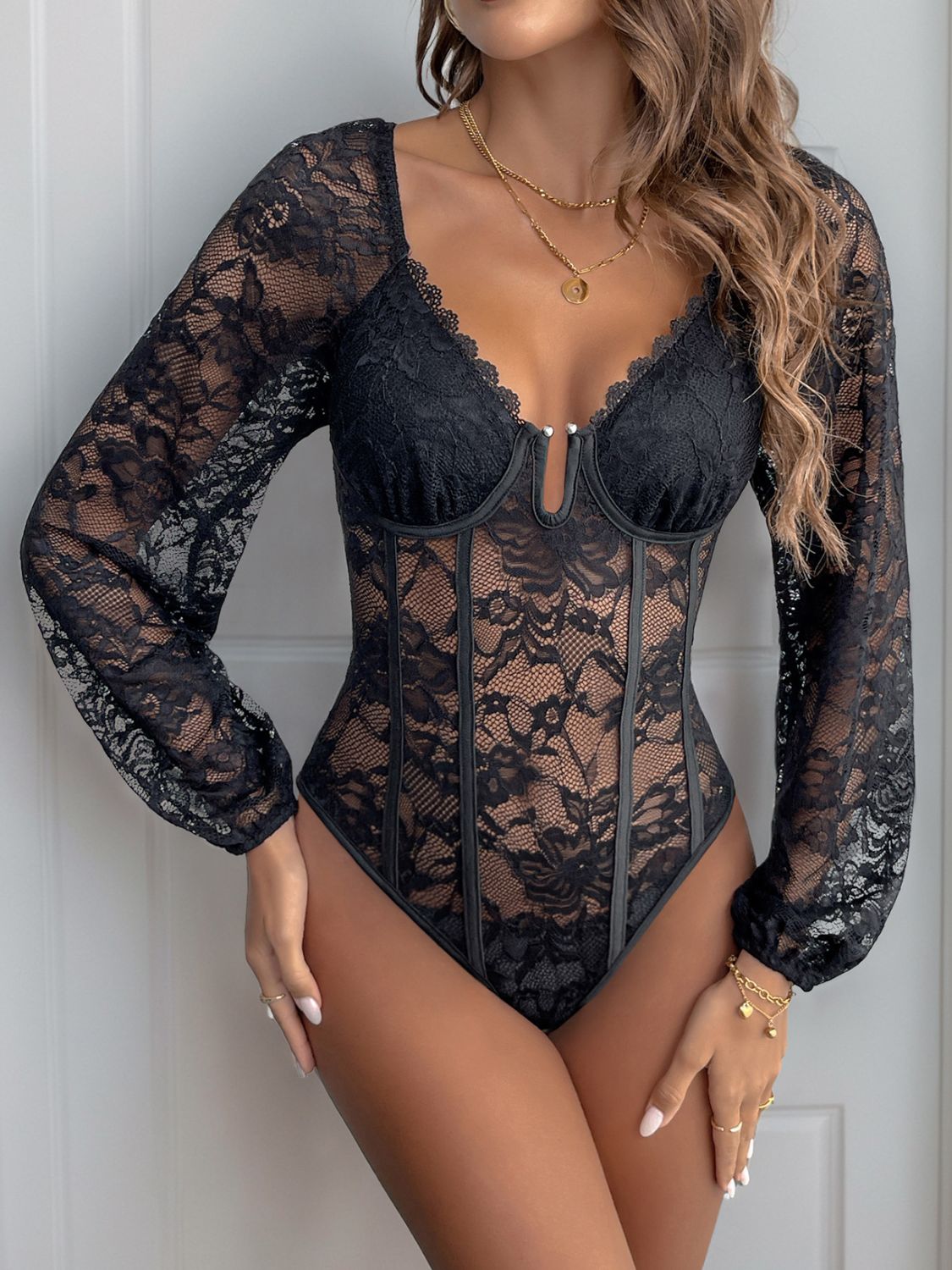 Sophisticated Glow Lace Top