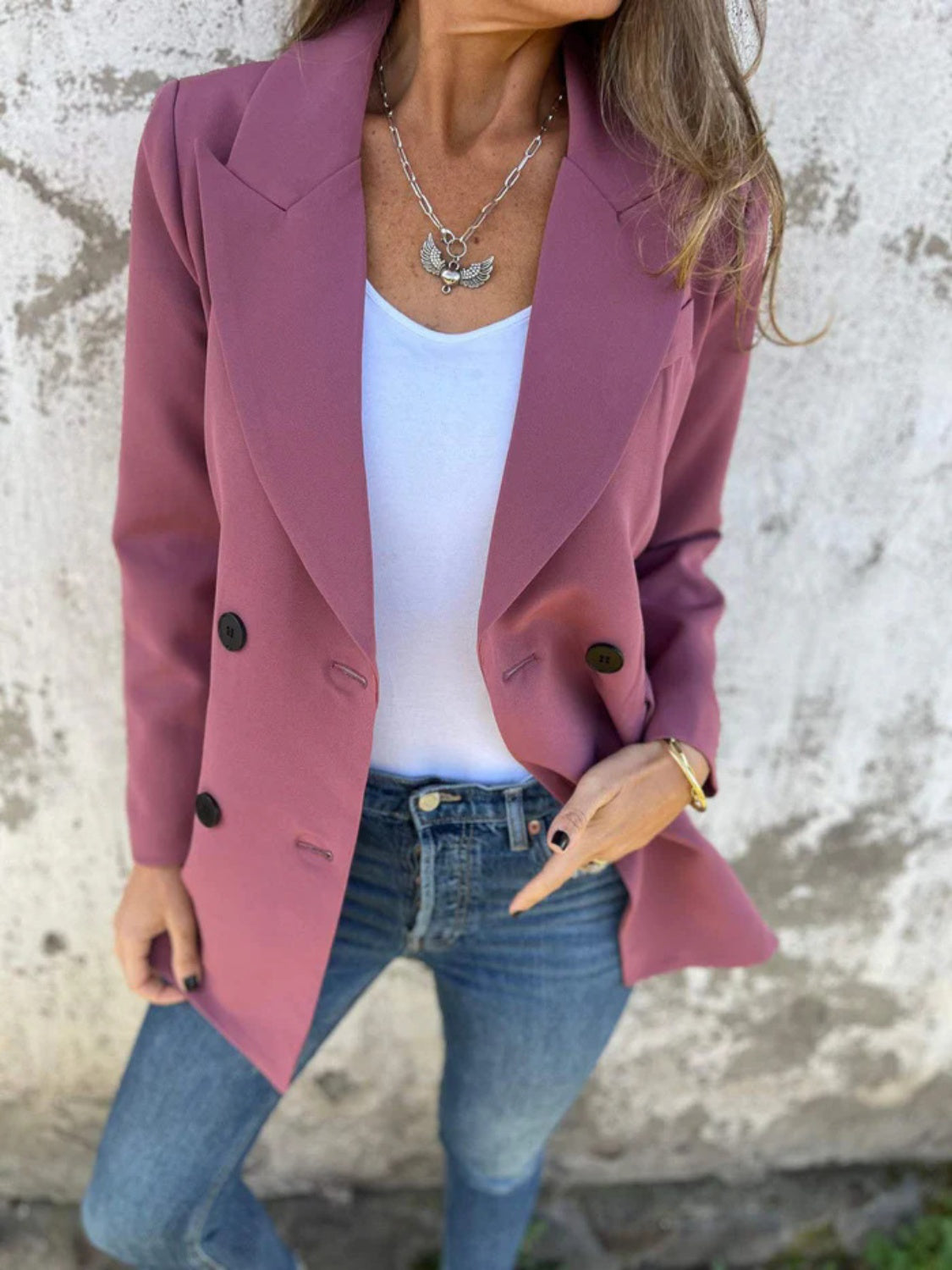 Polished Grace Collared Blazer