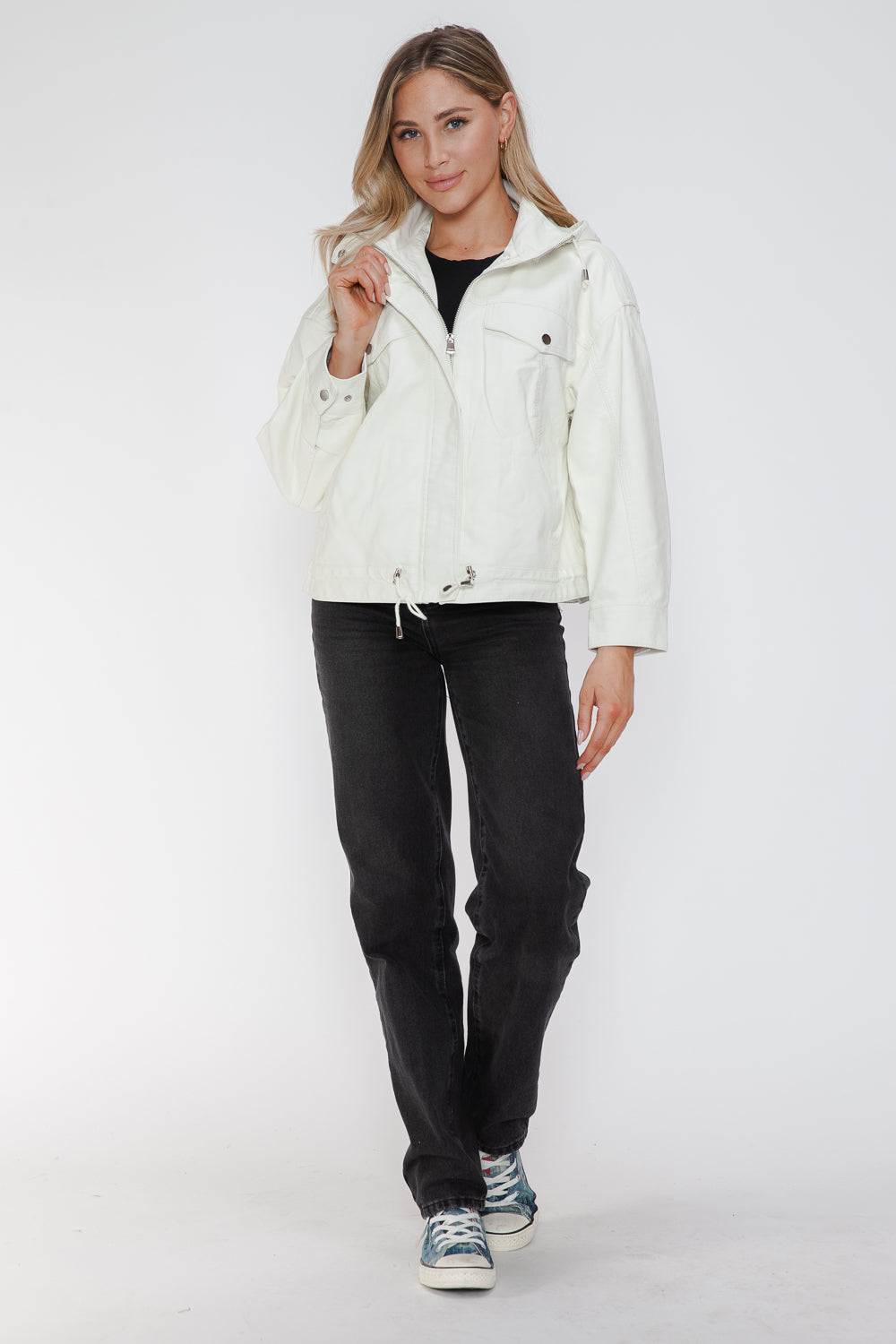 Sleek Rebel PU Zip-Up