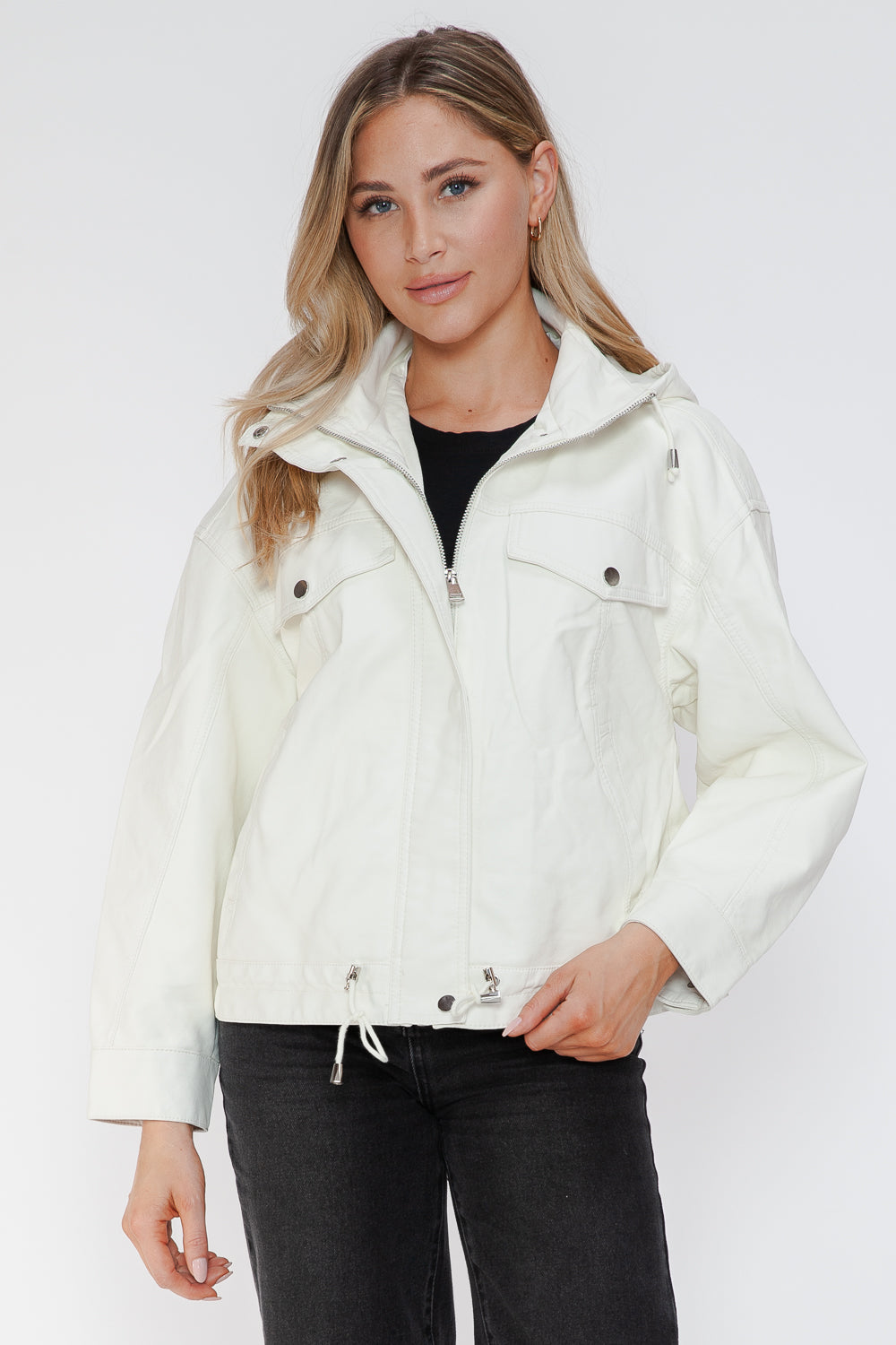 Sleek Rebel PU Zip-Up