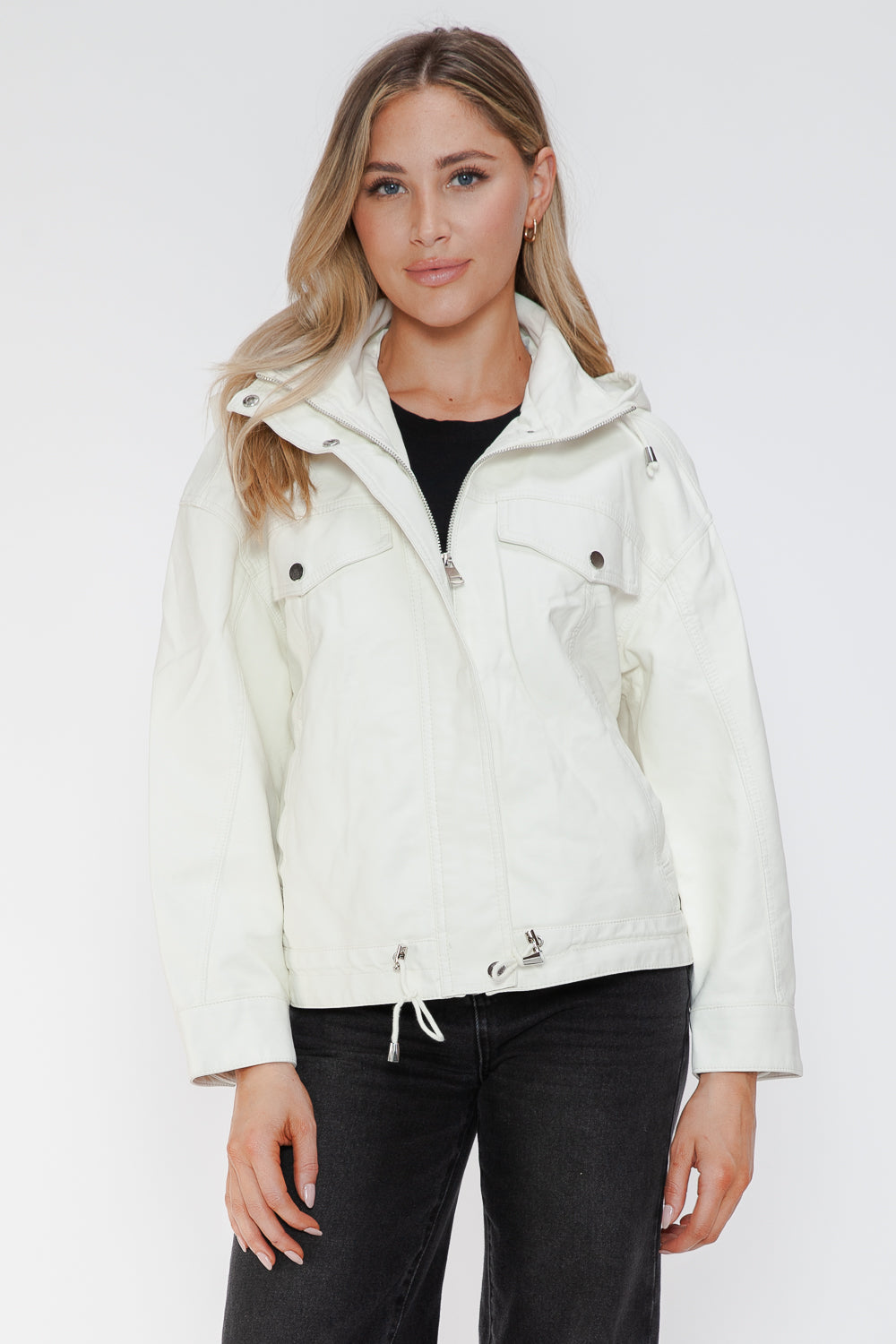 Sleek Rebel PU Zip-Up