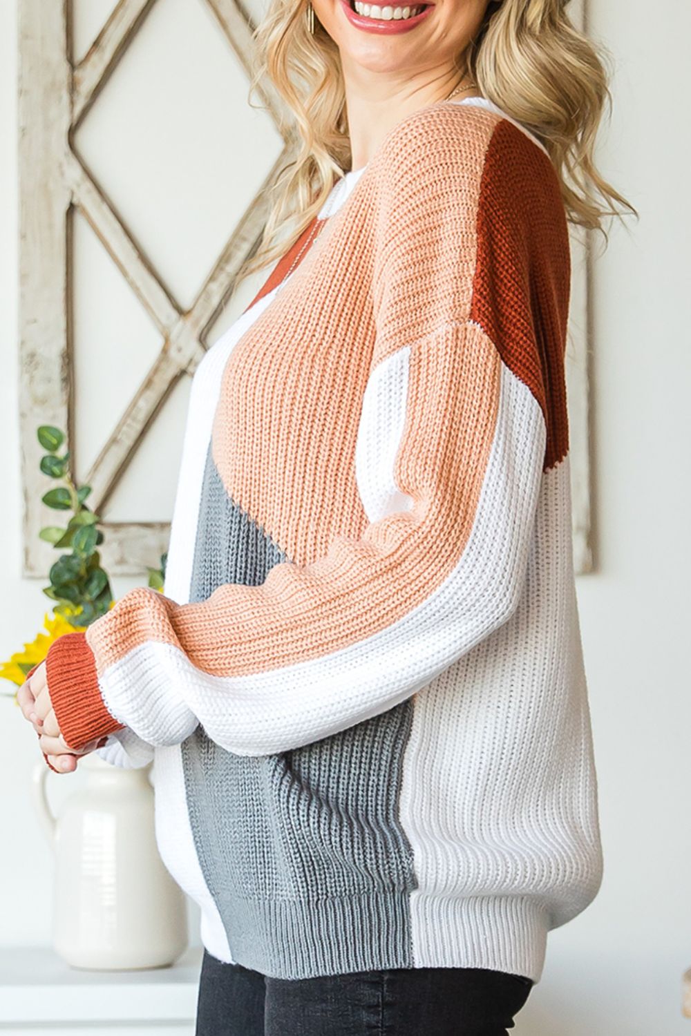 Effortless Charm Color Block Knit