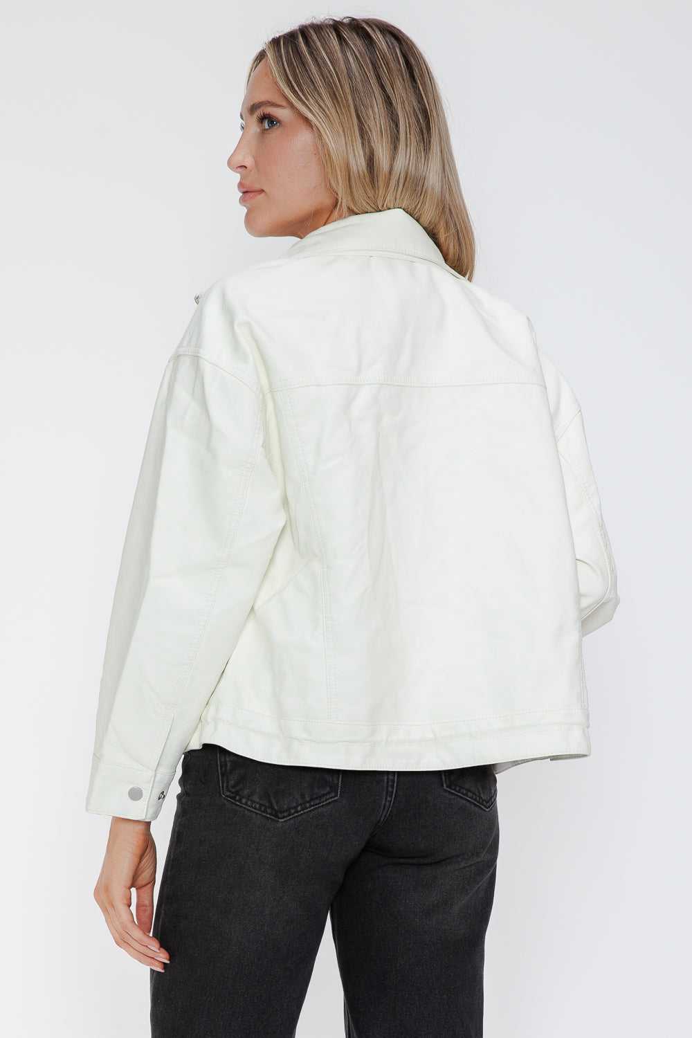 Sleek Rebel PU Zip-Up