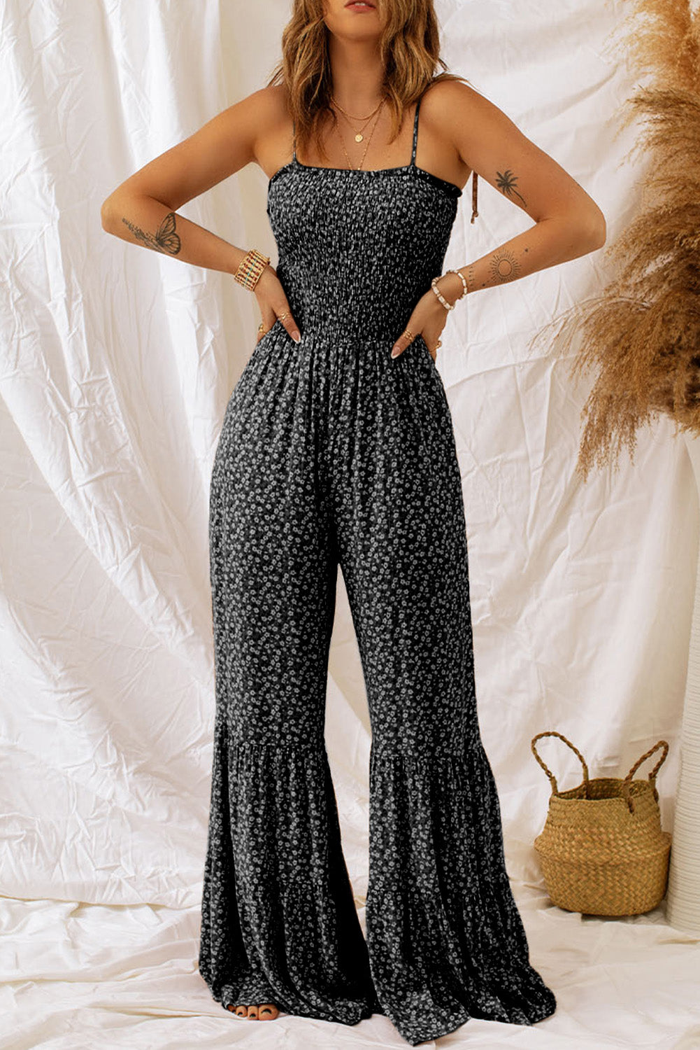 Spring Bliss Floral Print Jumpsuit