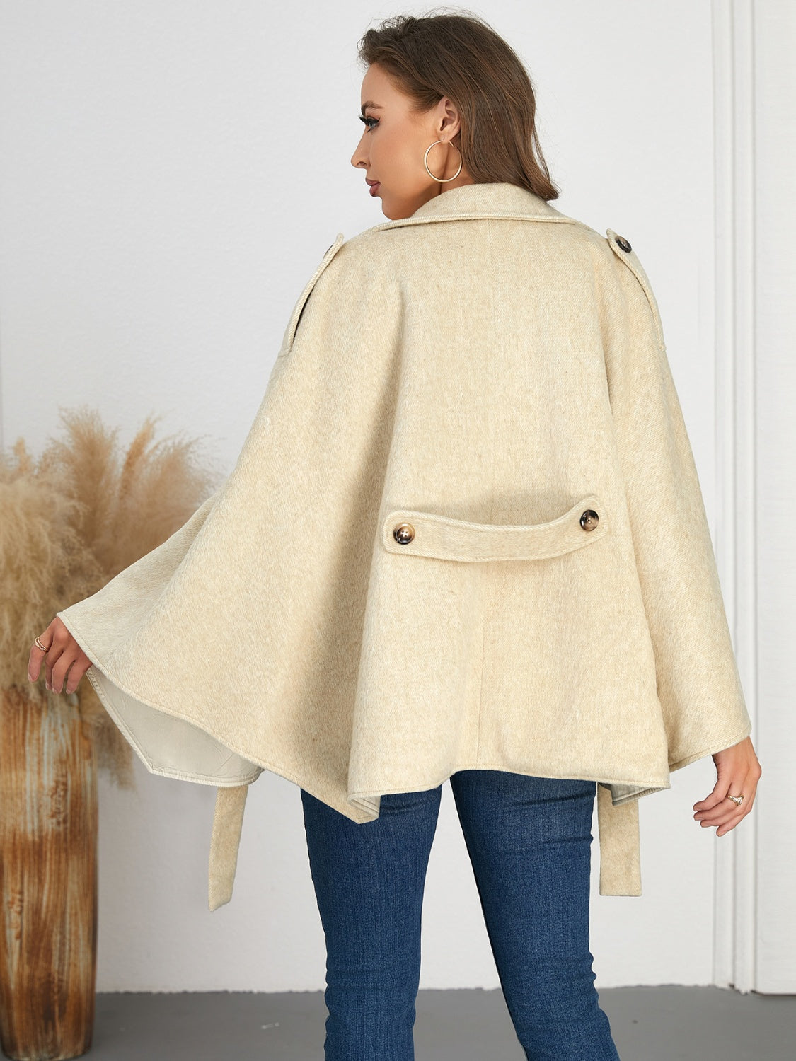 Refined Elegance Poncho Jacket